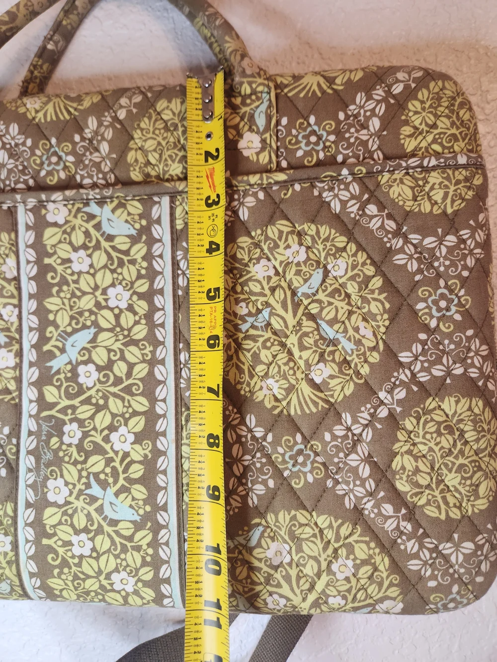 Vera Bradley Hard Shell Tablet Briefcase retired Sittin In A Tree Laptop Bag